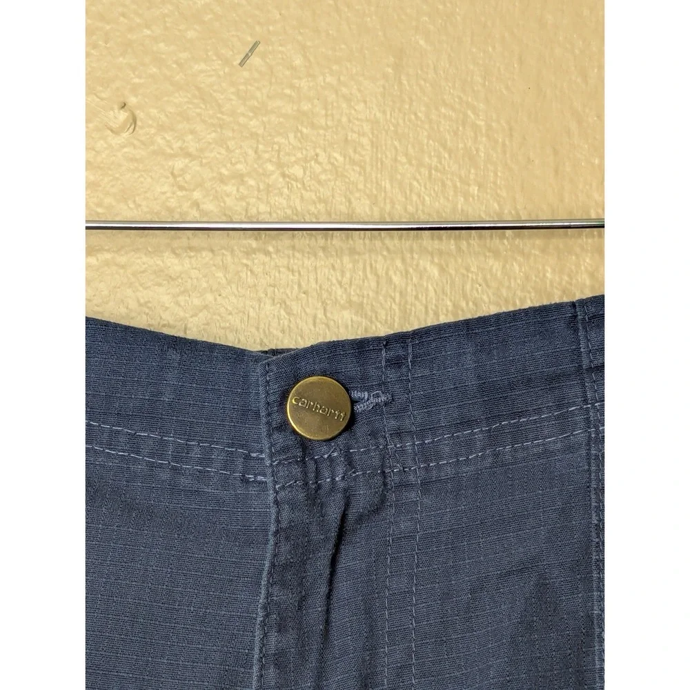 Carhartt C54108 Ripstop Cargo Pants Blue Mens M 34x28.5‎ Utility Work